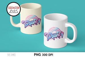 Retro Summer Sublimation - Chilled PNG with Ice Cream Cone - SLSLines