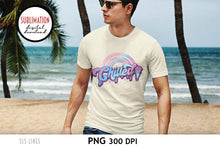 Load image into Gallery viewer, Retro Summer Sublimation - Chilled PNG with Ice Cream Cone - SLSLines