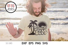 Load image into Gallery viewer, Retro SVG - Beach Bum Summer Cutting File - SLSLines