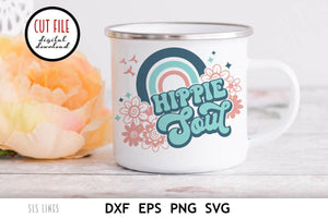 Retro SVG - Hippie Soul Cut File - SLSLines