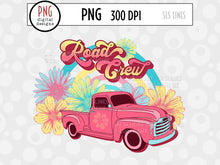 Load image into Gallery viewer, Road Crew Vintage Truck in Pink Sublimation - SLSLines