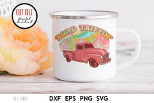 Load image into Gallery viewer, Road Trip Sublimation - Vintage Truck Desert Scene PNG - SLSLines