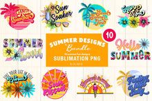 Load image into Gallery viewer, Summer Fun Sublimation Bundle - Beach Vibes PNGs