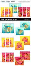 Load image into Gallery viewer, Skinny Tumbler Sublimation - Summer Beach Designs