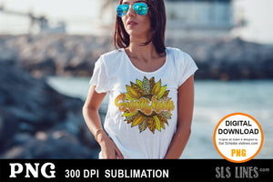 Sunflower Sublimation Bundle - Sunshine Quotes PNGs