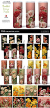 Load image into Gallery viewer, Skinny Tumbler Sublimation PNGs - Vintage Flower Set